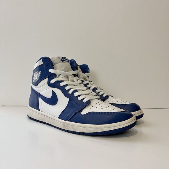 2016 Nike Air Jordan Retro 1 IOG Storm Blue White Rare AJI 555088-127 Sz 10 - Picture 3 of 8